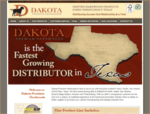 Tablet Screenshot of dakotahardwoods.com